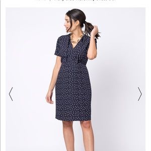 Seraphine many blue maternity dress dot